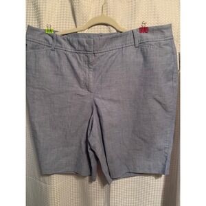 Talbots Perfect Short 9.5 Blue Bermuda Shorts Womens 16P NWT